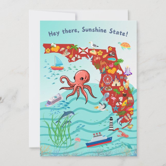 Hey There, Sunshine State Invitation (Front)
