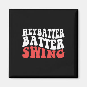 Hey Tter Swing Funny Sell Softll Game Day Magnet
