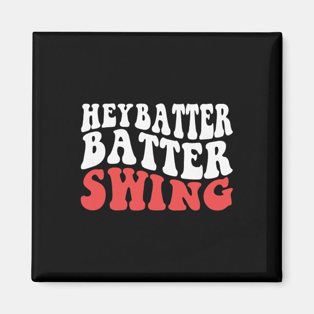 Hey Tter Swing Funny Sell Softll Game Day  Magnet (Front)