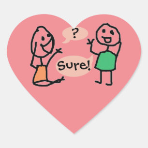 Hey Wanna Heart Sticker by RoseWrites