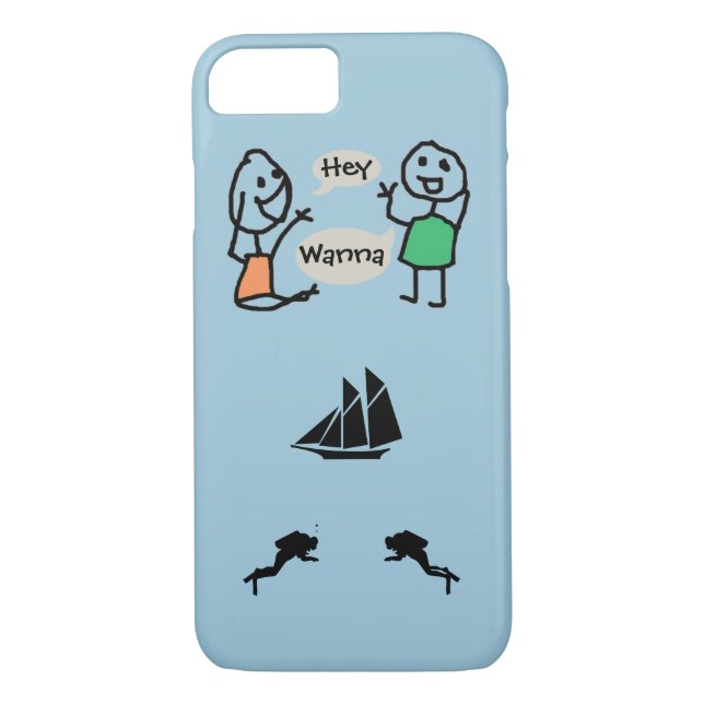 Hey Wanna iPhone 7 Case by RoseWrites (Back)