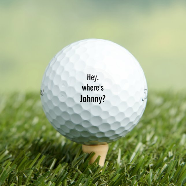 Hey, where's Johnny Titleist  Pro V1Golf Balls (Insitu Tee)