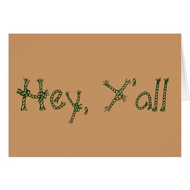 Hey, Y'all (Front Horizontal)