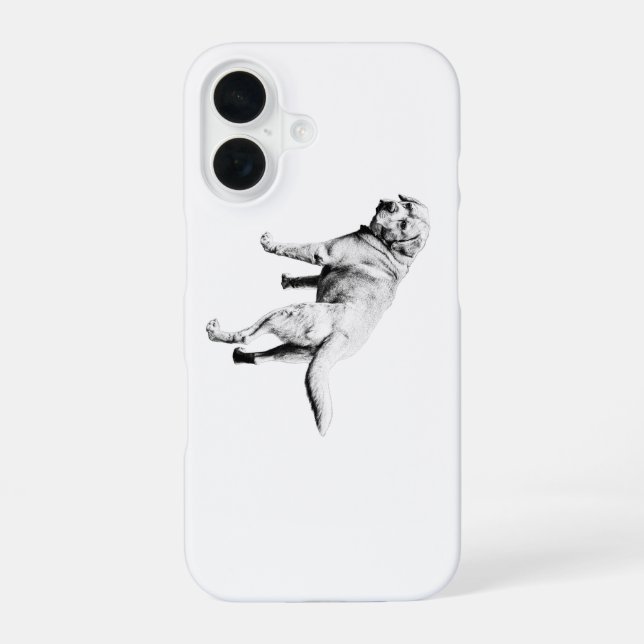 Hey—You Coming? Lab Glance iPhone 16 Case (Back)