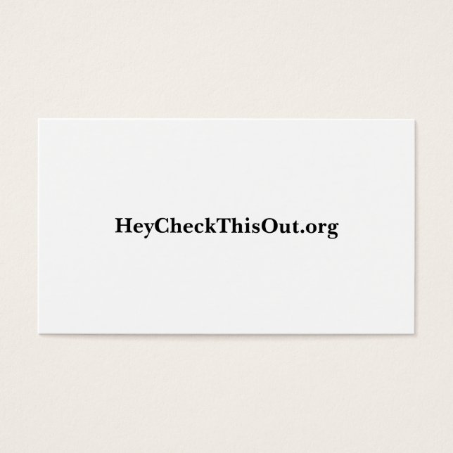 HeyCheckThisOut.org (Front)