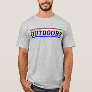HeyCuz Outdoors Red White and Blue Stripes T-Shirt