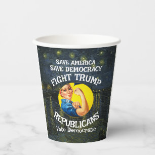HG FV TRUMPS TSA DOJ POLITICAL CAMPAIGN 2026 2028  PAPER CUPS