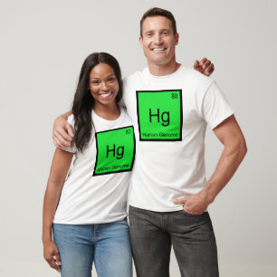 Hg - Human Genome Chemistry Element Symbol DNA Tee