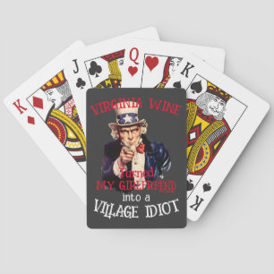 HG VIRGINIA Wine turned my girlfriend Village Playing Cards