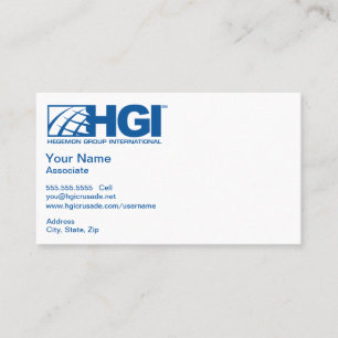 HGI Associate Business Card