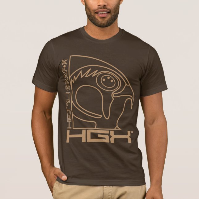 HGX Tan Outline Tee (Front)