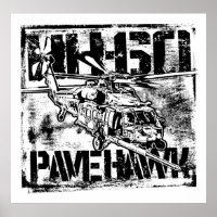 HH-60 Pave Hawk poster Template WT Poster