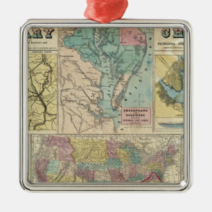 HH Lloyd Campaign Military Charts Metal Tree Decoration
