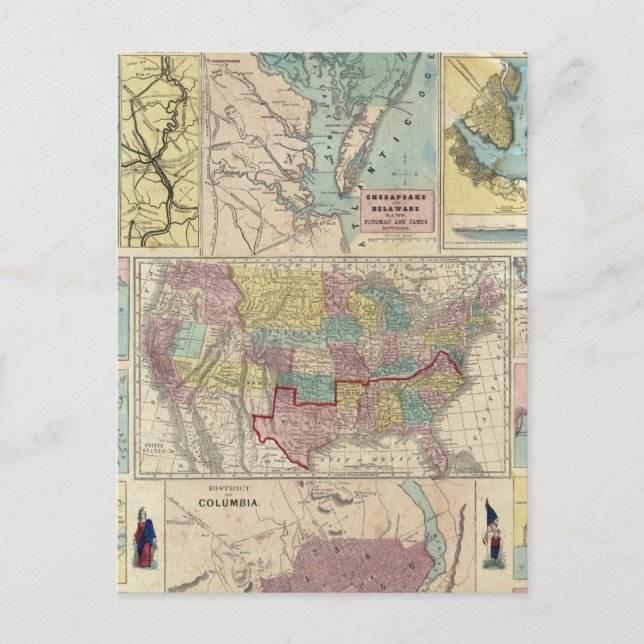 HH Lloyd Campaign Military Charts Postcard (Front)