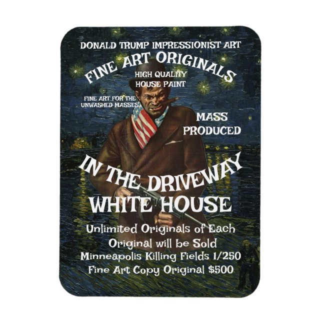HHS CBP War Crimes Criminal President Murderer WH Magnet (Vertical)
