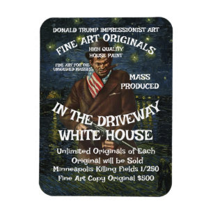 HHS CBP War Crimes Criminal President Murderer WH Magnet