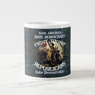 HHS FBI Trump Republican Party USA PATRIOTIC Large Coffee Mug