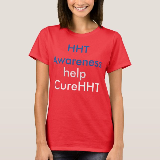 HHT Awareness T-Shirt (Front)