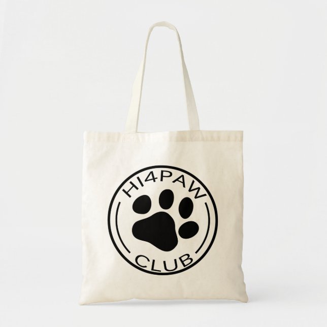 HI4PAW club Tote Bag (Front)