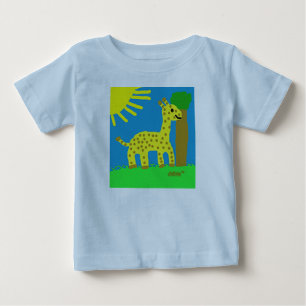 HI54ECO Safari Friends Girard Giraffe Boy Baby T-Shirt