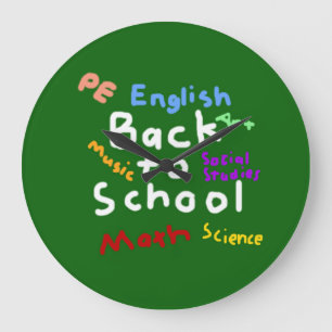 HI54EDU Back to School Large Clock