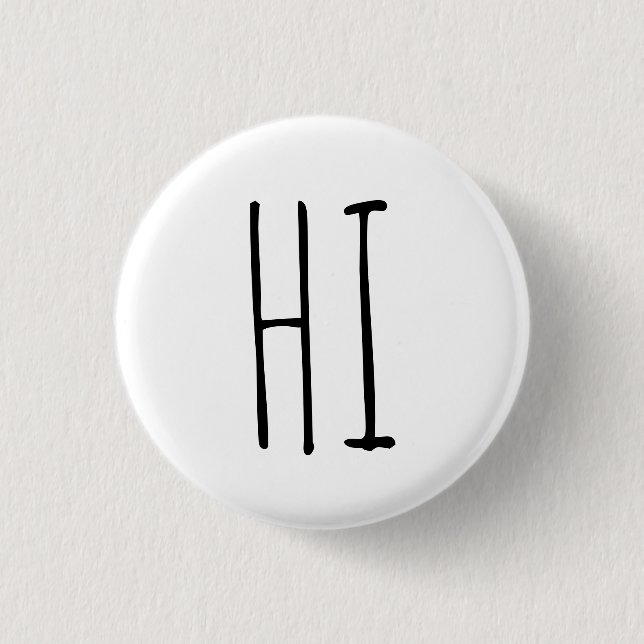 HI 3 CM ROUND BADGE (Front)
