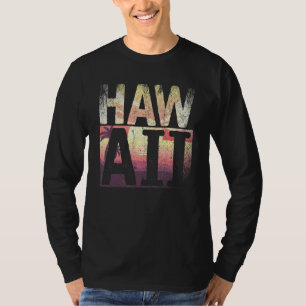 HI Aloha Hawaiian Beach Summer Vacation Tropical H T-Shirt