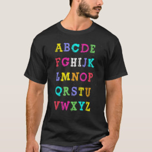 Hi Alphabet Back To School Pre K Kindergarten Tea T-Shirt