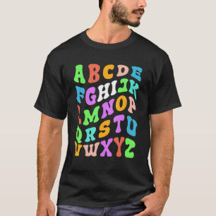 Hi Alphabet Back To School Pre K Kindergarten Teac T-Shirt