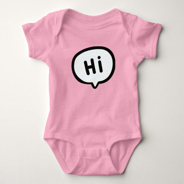 Hi Baby Bodysuit (Front)