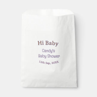 hi baby shower blue name date maron modern trendy favour bags