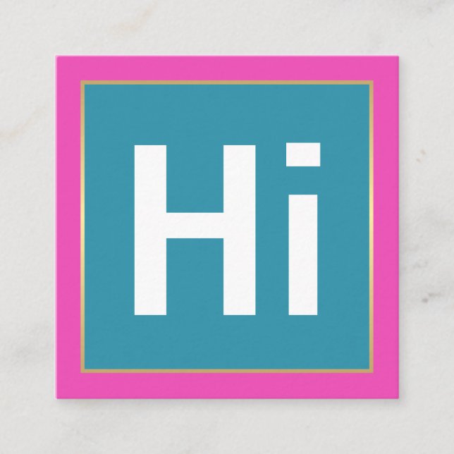 Hi BOLD COLORS | BUSINESS CARDS (Front)