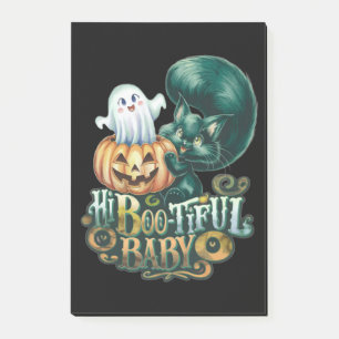 Hi Boo-tiful Baby Halloween Cat Post-it Notes