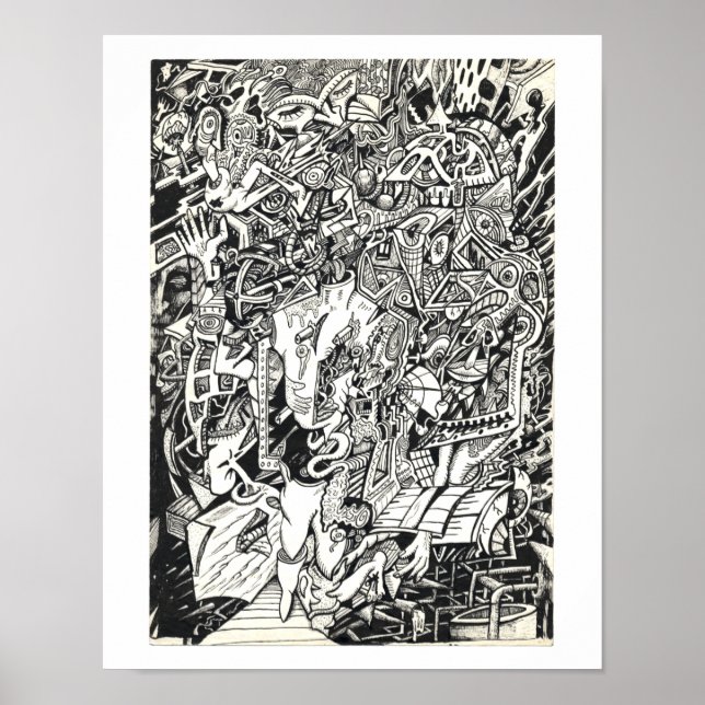 "Hi", by Brian Benson Poster (Front)