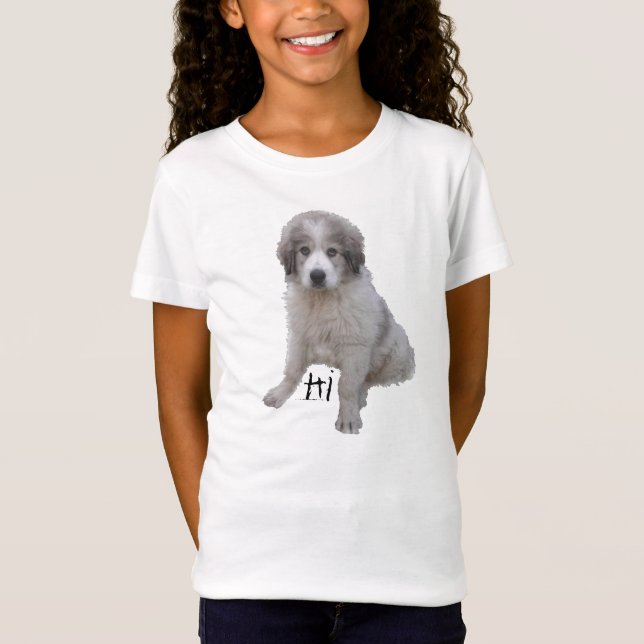hi bye puppy T-Shirt (Front)