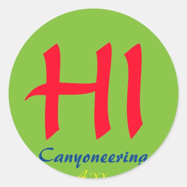 HI canyoneering sticker (Front)