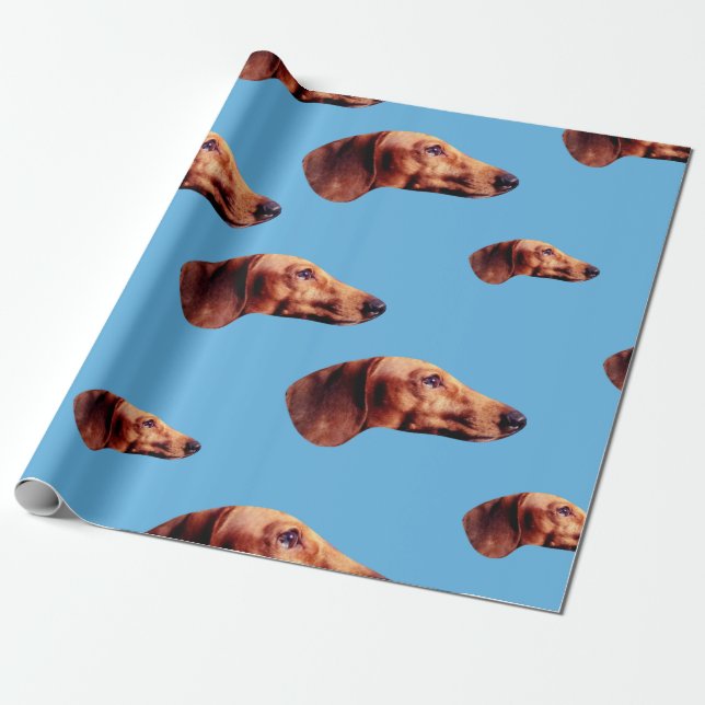 Hi Def Blue Wrapping Paper (Unrolled)