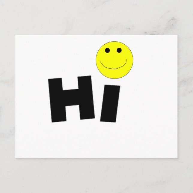 Hi Face) Postcard (Front)