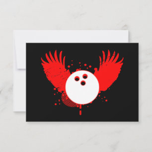 hi-fi bowling ball invitation