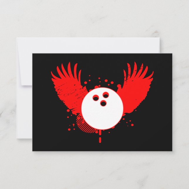 hi-fi bowling ball invitation (Front)