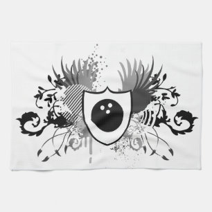 hi-fi bowling tea towel
