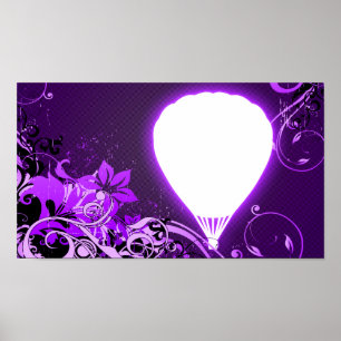 hi-fi hot air balloon poster