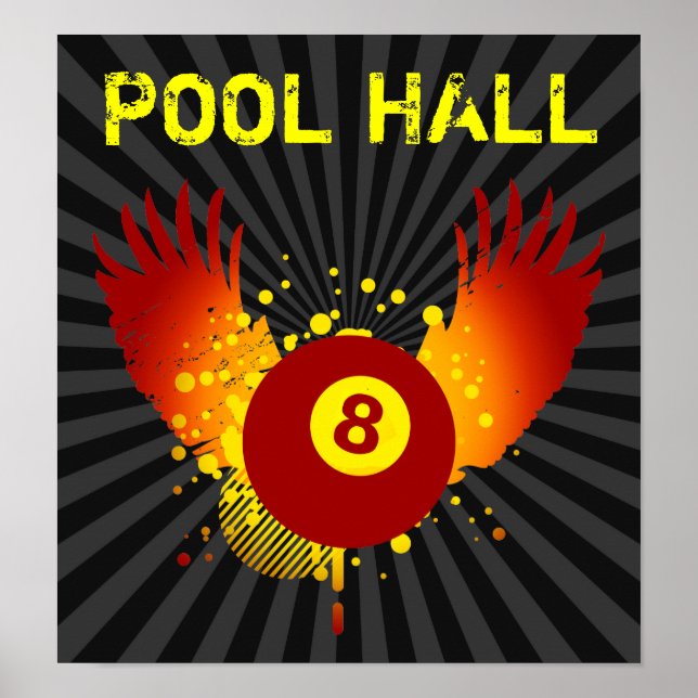 hi-fi pool hall poster (Front)