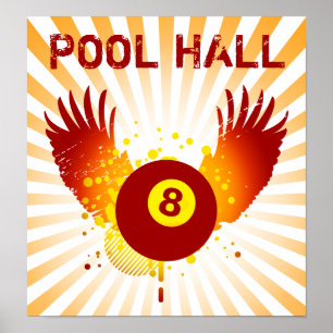 hi-fi pool hall poster