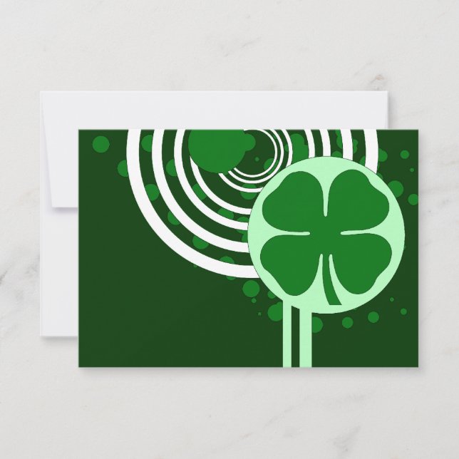 hi-fi shamrock bubbles invitation (Front)