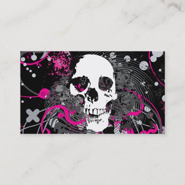hi-fi skull business card (Front)