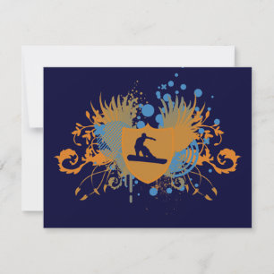 hi-fi snowboarder invitation