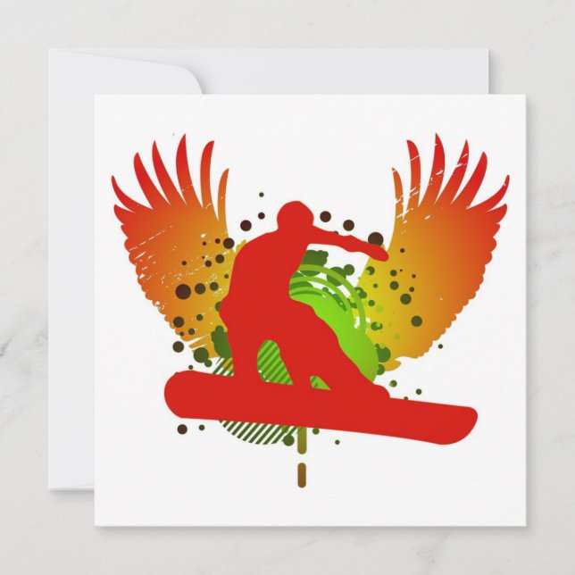 hi-fi snowboarder invitation (Front)