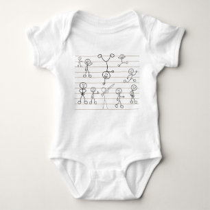 hi friends baby bodysuit