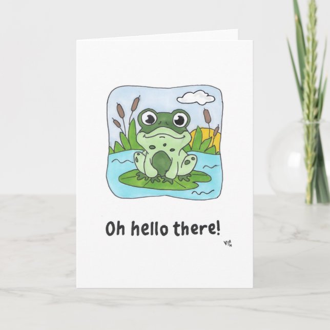 Hi - Frog Card (Front)